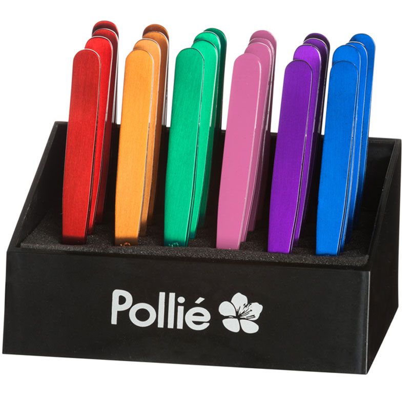 Pince a epiler couleur presentoir x24